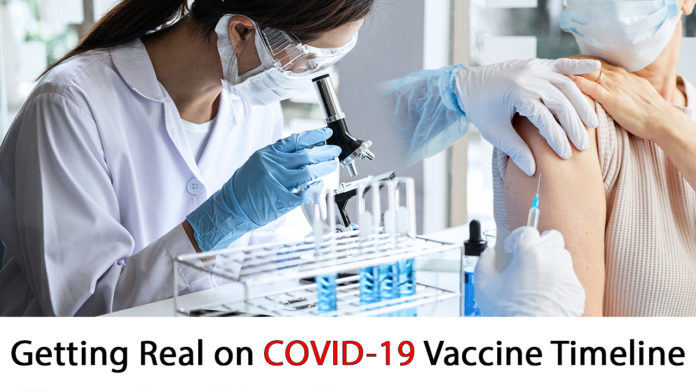 Getting Real on COVID 19 Vaccine Timeline