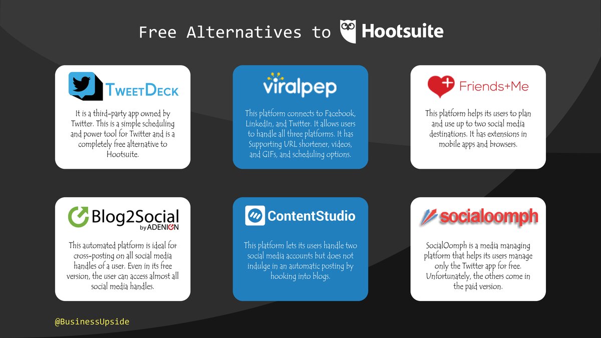 Free Hootsuite Alternatives