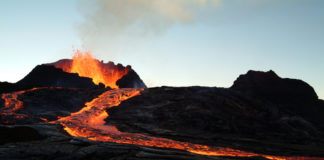 mars volcano eruption