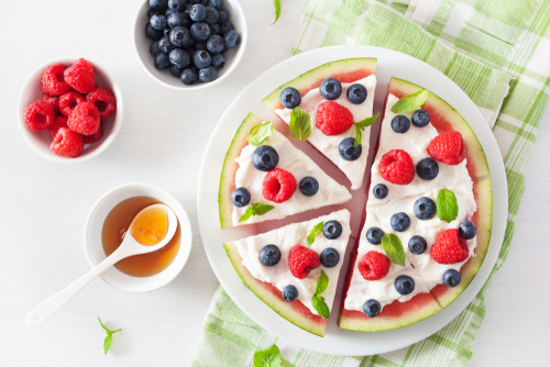 crust of the fruit pizza