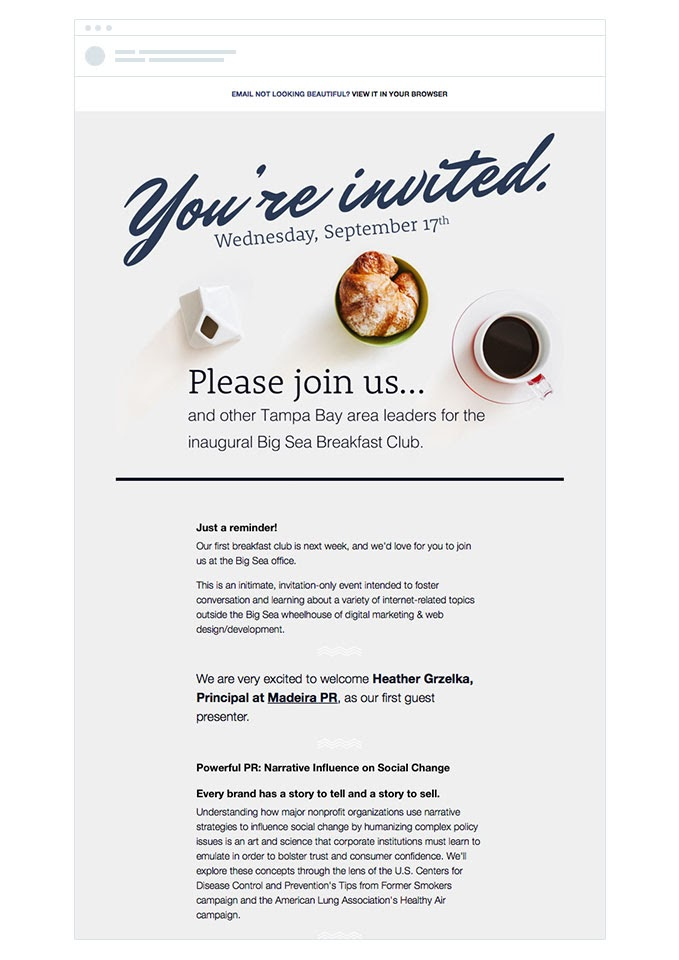 event invitation email examples