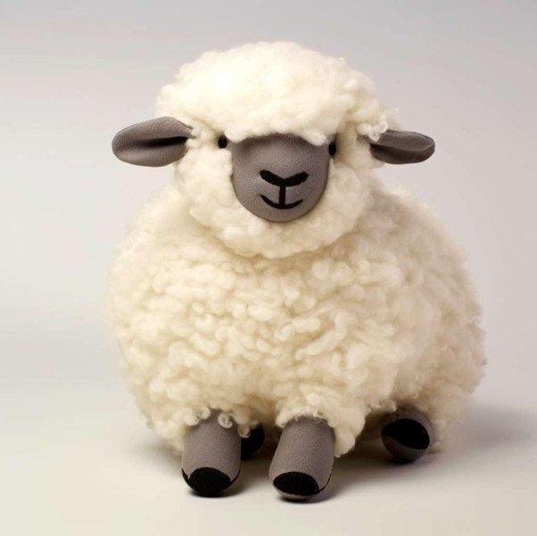 Cute Valais Blacknose Sheep
