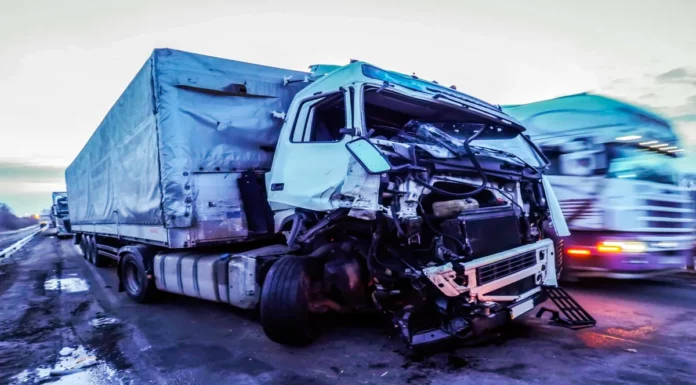 damaged-truck-road-against-sky