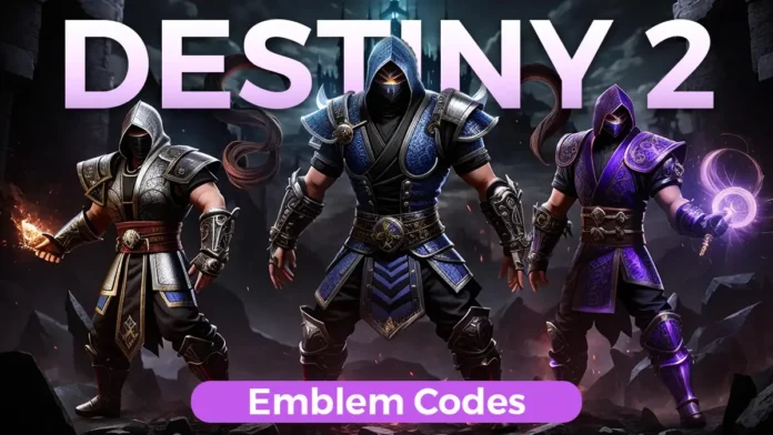 Destiny 2 emblem codes