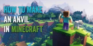 how to make an anvil in Minecraft