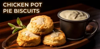 chicken pot pie with biscuits