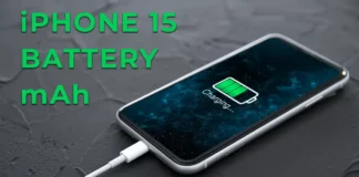 iPhone 15 battery mAh