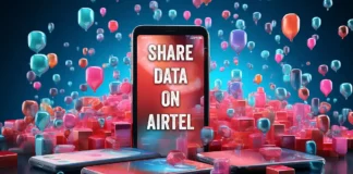 share data on Airtel