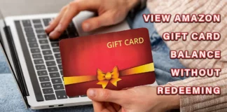 view Amazon Gift Card Balance without redeeming