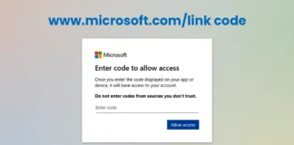 www.microsoft.com/link code