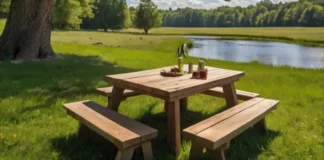 sustainable picnic tables