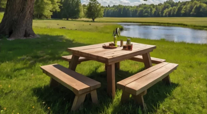 sustainable picnic tables