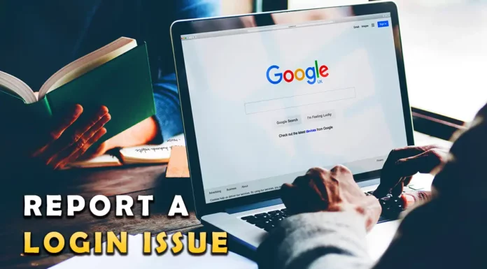 report a login issue