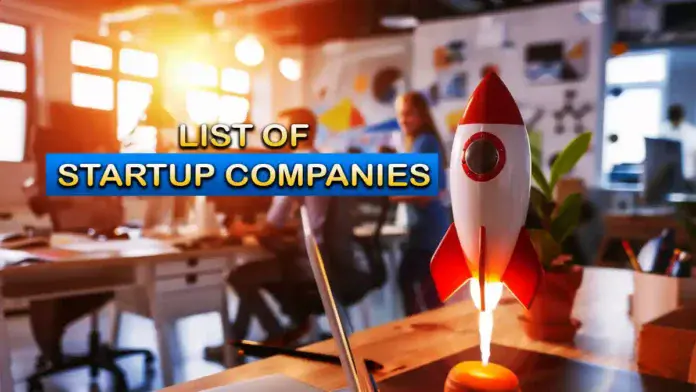 list of startup companies