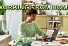 working from home