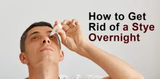 how to get rid of a stye overnight