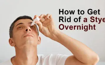 how to get rid of a stye overnight
