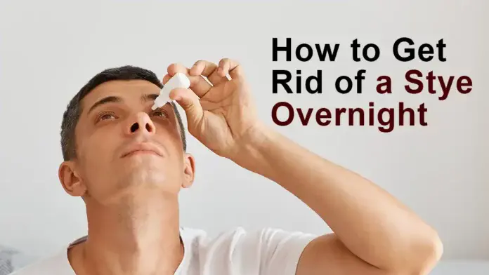 how to get rid of a stye overnight