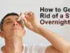 how to get rid of a stye overnight