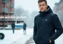 The Spark Shop Men Winter Jacket Sportswear Gym Fitness