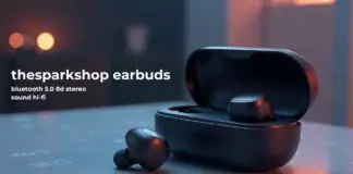 thesparkshop earbuds: bluetooth 5.0 8d stereo sound hi-fi